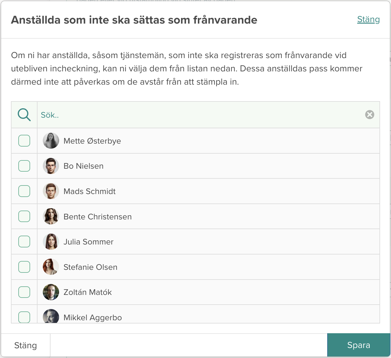 Ny inställning för stämpelklockan: Undvik att tjänstemän markeras som frånvarande vid utebliven inloggning
